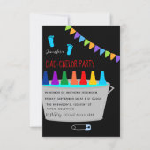 Baby Shower Dadchelor Biervat Feest Kaart (Voorkant)