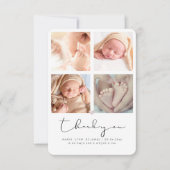 Baby shower Dank je aankondiging foto's (Voorkant)