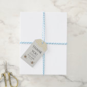 Baby shower dank je bijenkorf cadeaulabel (Met Touw)