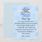 baby shower Dank je, jongen. Kaart (Voorkant / Achterkant)