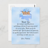 Baby shower Dank je wel, het is Twins Boy Ethnic Briefkaart (Voorkant / Achterkant)
