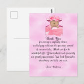 Baby shower Dank u Baby Meisje Etnisch Briefkaart (Voorkant / Achterkant)