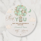 Baby shower Dank u Beary Veel Bedankjes Labels (Voorkant)