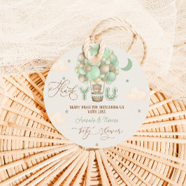 Baby shower Dank u Beary Veel Bedankjes Labels