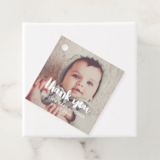 Baby shower dank u bedankjes labels (In situ)