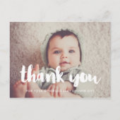 Baby shower dank u briefkaart (Voorkant)