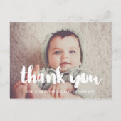 Baby shower dank u briefkaart (Voorkant)