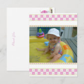 Baby shower Dank u Briefkaarten (Voorkant / Achterkant)