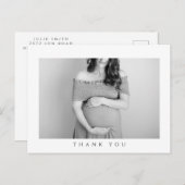 Baby shower Dank u Foto Post Kaart (Voorkant / Achterkant)