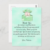 Baby shower dank u genderneutraal briefkaart (Voorkant / Achterkant)