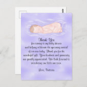 Baby shower dank u genderneutraal briefkaart (Voorkant / Achterkant)