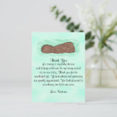 Baby shower dank u genderneutraal etnisch briefkaart (Staand voorkant)