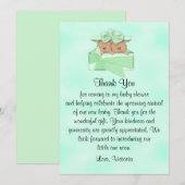 Baby shower dank u genderneutraal etnisch kaart (Voorkant / Achterkant)