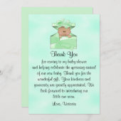 Baby shower dank u genderneutraal etnisch kaart (Voorkant / Achterkant)