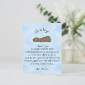 Baby shower Dank U Het is een Jongen Etnisch Briefkaart (Staand voorkant)