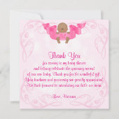 Baby shower Dank u Het is een meisje Baby Girl Kaart (Voorkant)