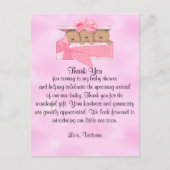 Baby shower Dank u het is Triplets Meisje Etnisch Briefkaart (Voorkant)