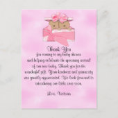 Baby shower Dank u het is tweeling meisje etnisch Briefkaart (Voorkant)