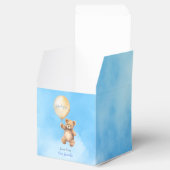 Baby shower dank u kaart met leuke teddybeer bedankdoosjes (Geopend)