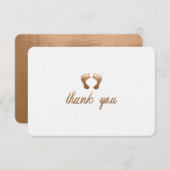 BABY SHOWER DANK U KARTFLAT BEDANKKAART (Voorkant / Achterkant)