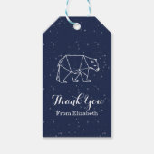 Baby shower Dank u Label - beer constellatie Cadeaulabel (Voorkant)