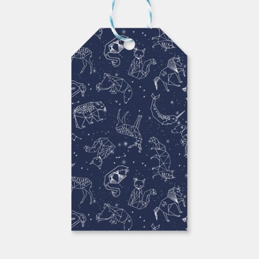 Baby shower Dank u Label - beer constellatie Cadeaulabel (Achterkant)