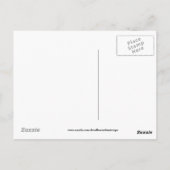 Baby shower Dank u meisje briefkaart (Achterkant)