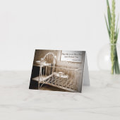 Baby shower Dank U Nota moge de Heer U zegenen Bedankkaart (Voorkant)