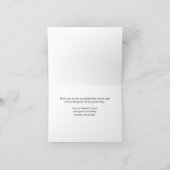 Baby shower Dank U Nota moge de Heer U zegenen Bedankkaart (Binnen)