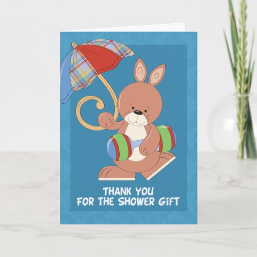 Baby shower Dank u Opmerking Bedankkaart (Voorkant)