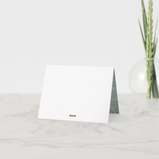 Baby shower Dank u opmerking Kaart II (Achterkant)