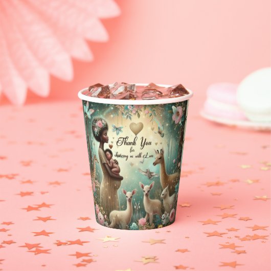 Baby shower Dank u Papieren Beker Set (Insitu)
