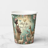 Baby shower Dank u Papieren Beker Set (Achterkant)