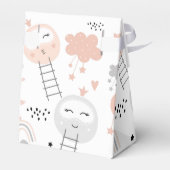 Baby shower Dank u Pathway to the Moon Bedankdoosjes (Achterkant)