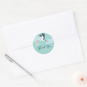 Baby shower Dank u Sticker (Envelop)