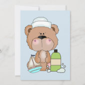 baby shower Dank u, Teddy Bear Kaart (Achterkant)