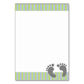 Baby shower Dank U van baby Kaart (Achterkant)