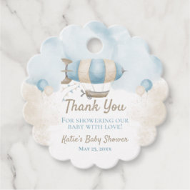 Baby shower Dank u voor cadeau Labels
