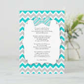 Baby shower dank u voor opmerkingen met gedicht tu bedankkaart (Staand voorkant)