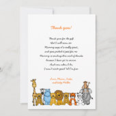 baby shower Dank u voor uw opmerking met gedicht,  Bedankkaart (Voorkant)