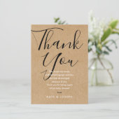 Baby shower Dank u wel degelijk bijtend grafisch s Bedankkaart (Staand voorkant)