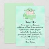 baby shower Dank u wel geneutrale geslachtsgelijkh Kaart (Voorkant / Achterkant)