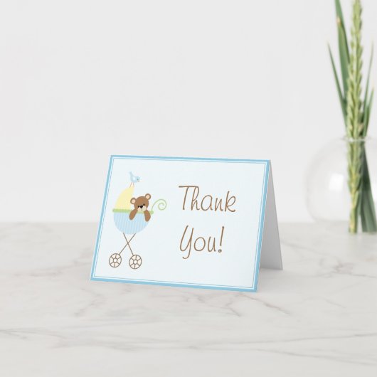 Baby shower Dank u wel kaarten (Voorkant)