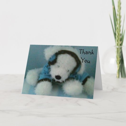 BABY SHOWER DANKJEWEL BEDANKKAART (Voorkant)