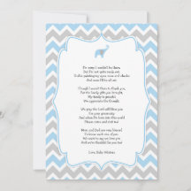 Baby shower Dankjewel, Blauwe olifant