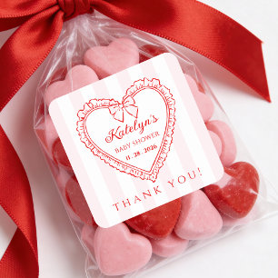 Baby Shower Dankjewel Sticker Kleine Liefje
