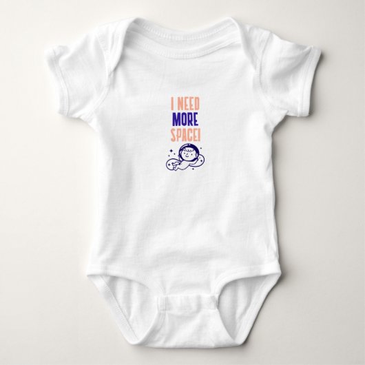 Baby Shower Dark Blue Astronaut Funny Shirt (Voorkant)