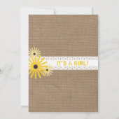 Baby shower dat door honingbijen wordt geschat kaart (Achterkant)