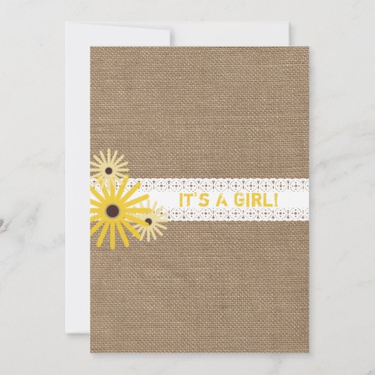 Baby shower dat door honingbijen wordt geschat kaart (Achterkant)