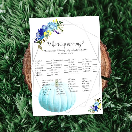 Baby shower dat mijn mama is | Blauw Kaart